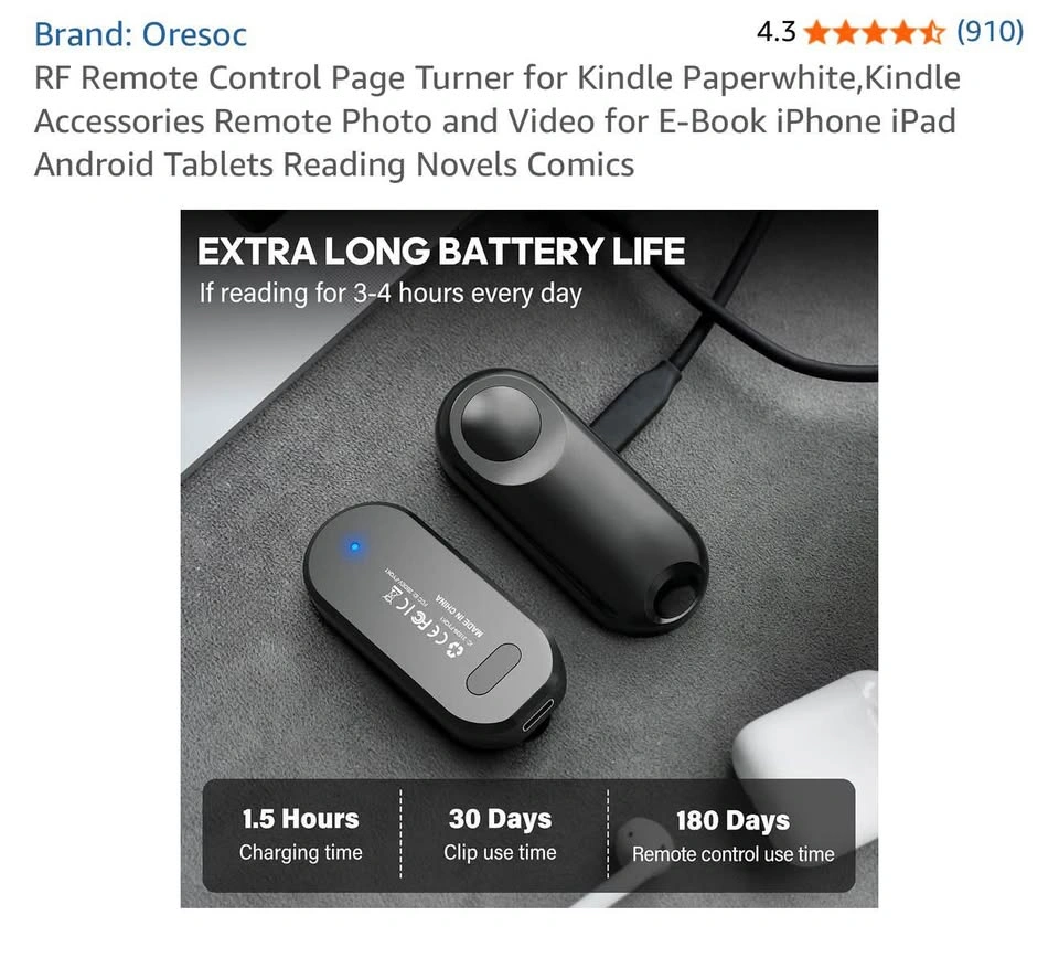 Kindle Page Turner & Clicker for Phone/Tablet - photo 5