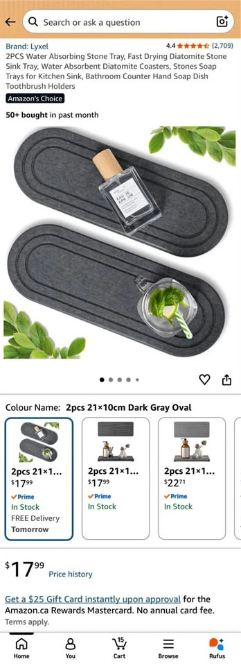 Minimalist Boho-Style Diatomite Stone Sink/Counter Trays