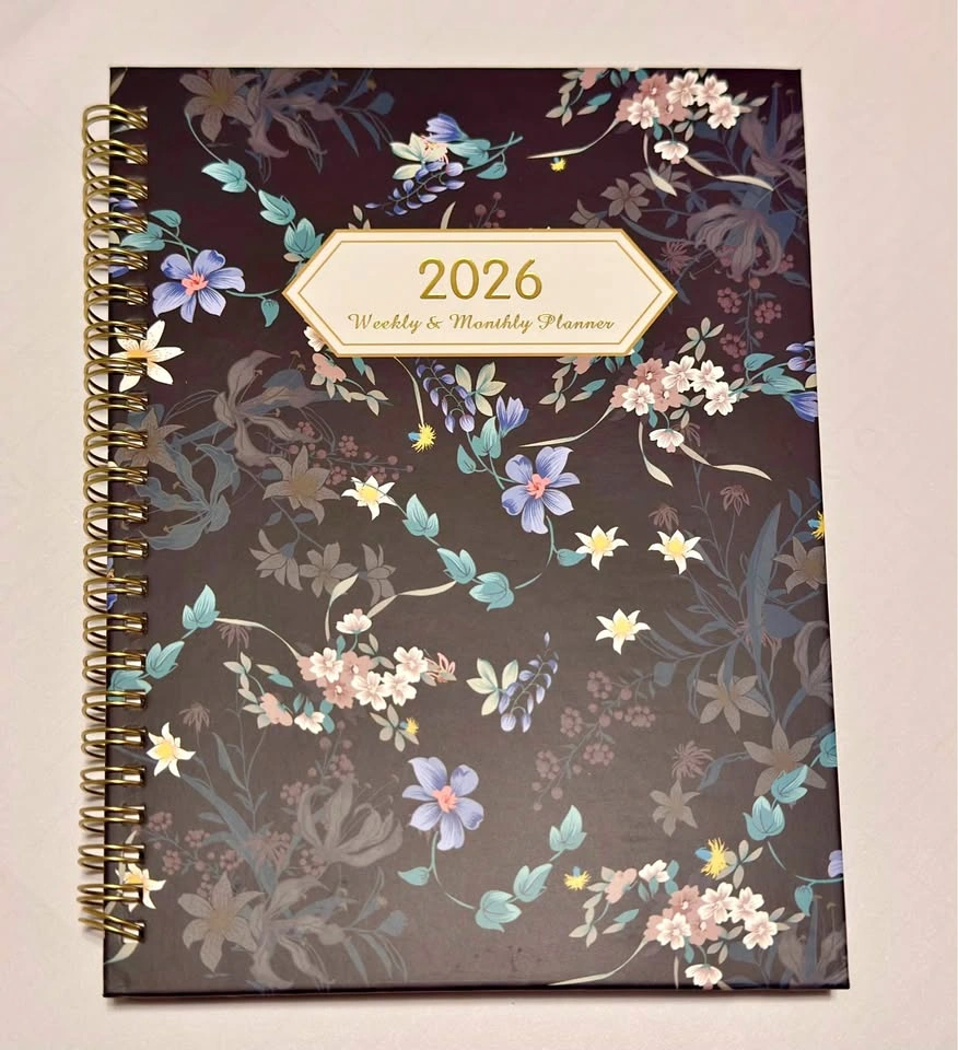 2026 Weekly & Monthly Planner Hardcover (Floral)