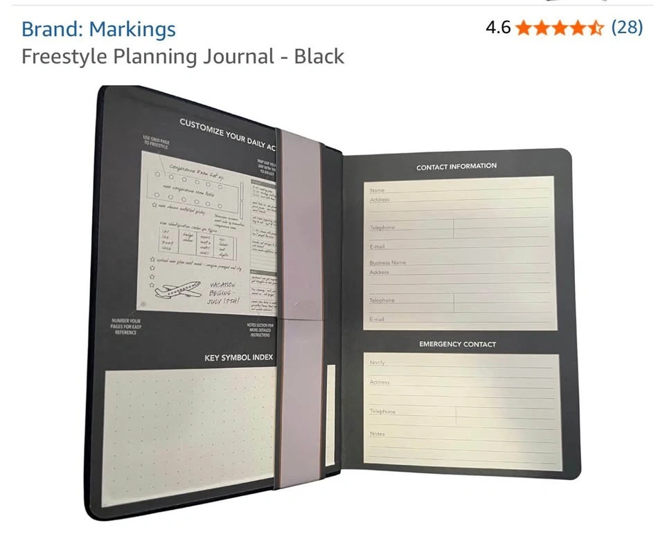 Markings/C.R. Gibson Freestyle Leatherette Planning Journal - photo 3