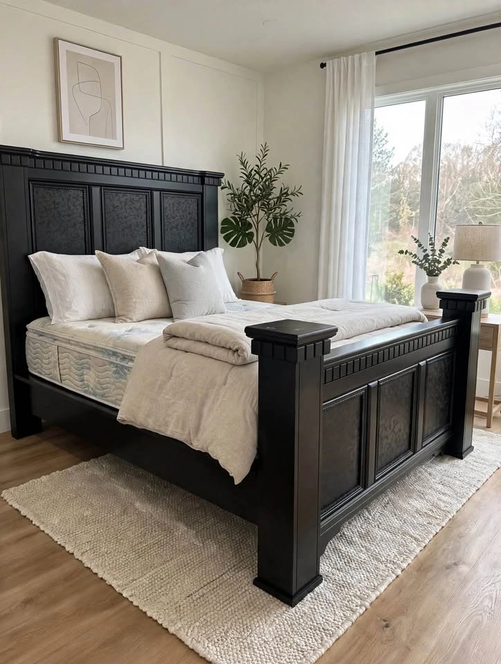 Queen Size Bed set, including mattress– Excellent condition - photo 2