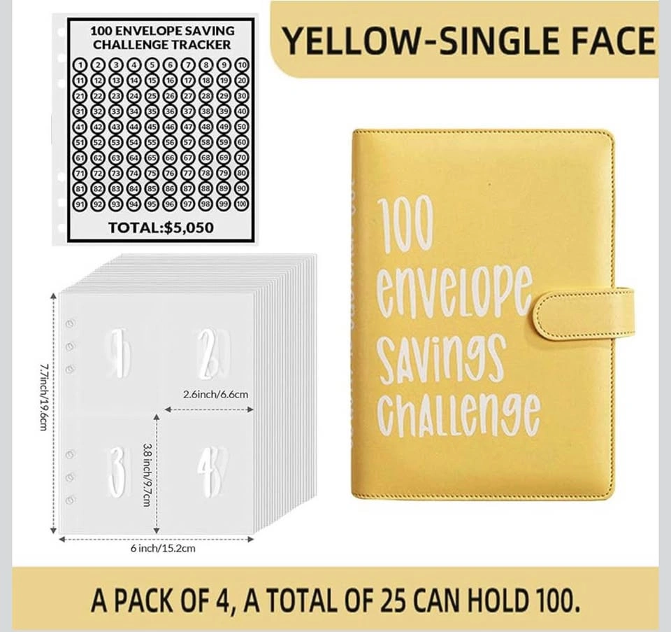 100 Envelope Savings Challenge Binder – Save $5,050 - photo 3