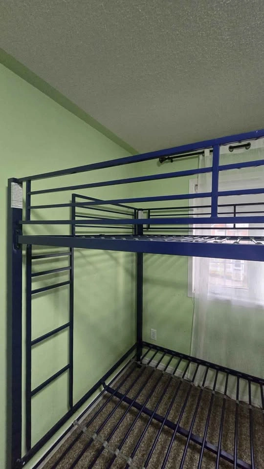 New Metal Full Queen Size Bunk Loft Bed Frame Dark Blue - photo 4