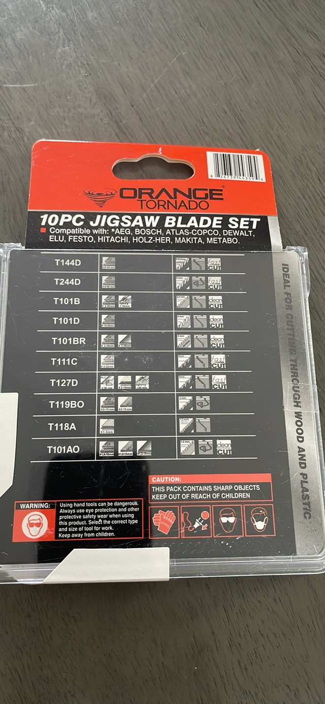 New Jigsaw Blade Set - Orange Tornado 10-Piece - photo 2