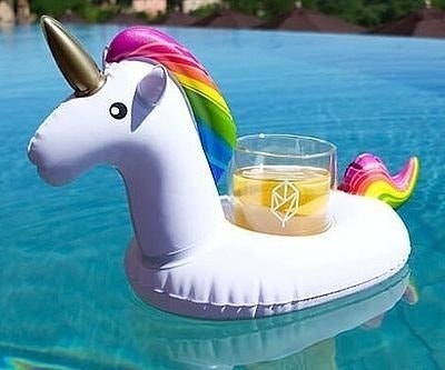 New Unicorn Pool Float Tube with 2 Floating Cup Holders - photo 3