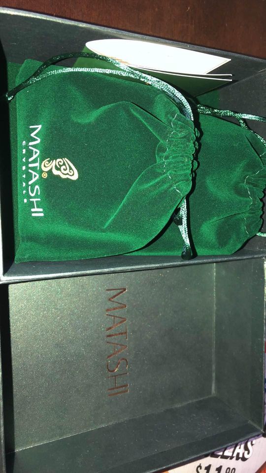 New in Box: 24K Gold-Plated Ship Set with Swarovski Crystals