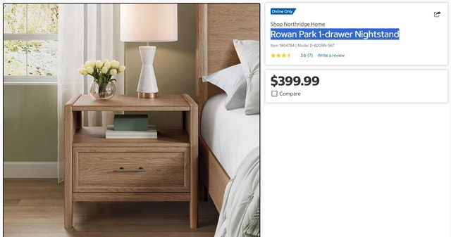 New Nightstand (New in Box)