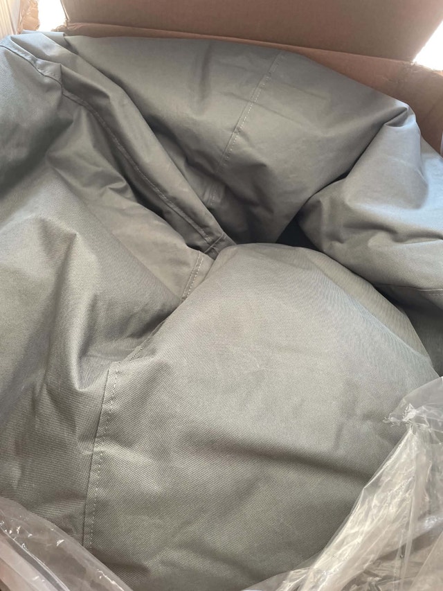New Grey Bean Bag Chair (Indoor/Outdoor) - photo 2