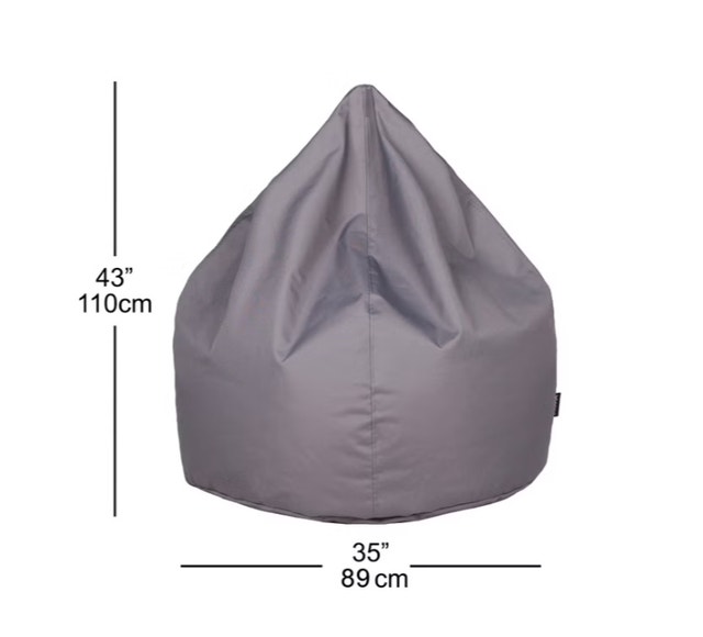 New Grey Bean Bag Chair (Indoor/Outdoor) - photo 4