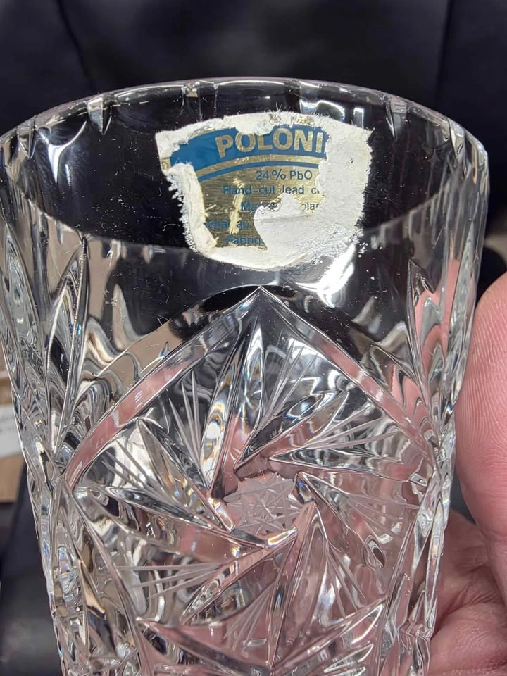 Polonia 24% Lead Crystal Vase – 6" Hand-Cut – Made in Poland - photo 2