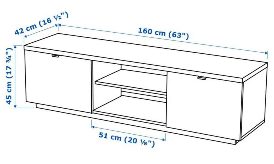 TV unit with drawers from IKEA (BYAS) - photo 2