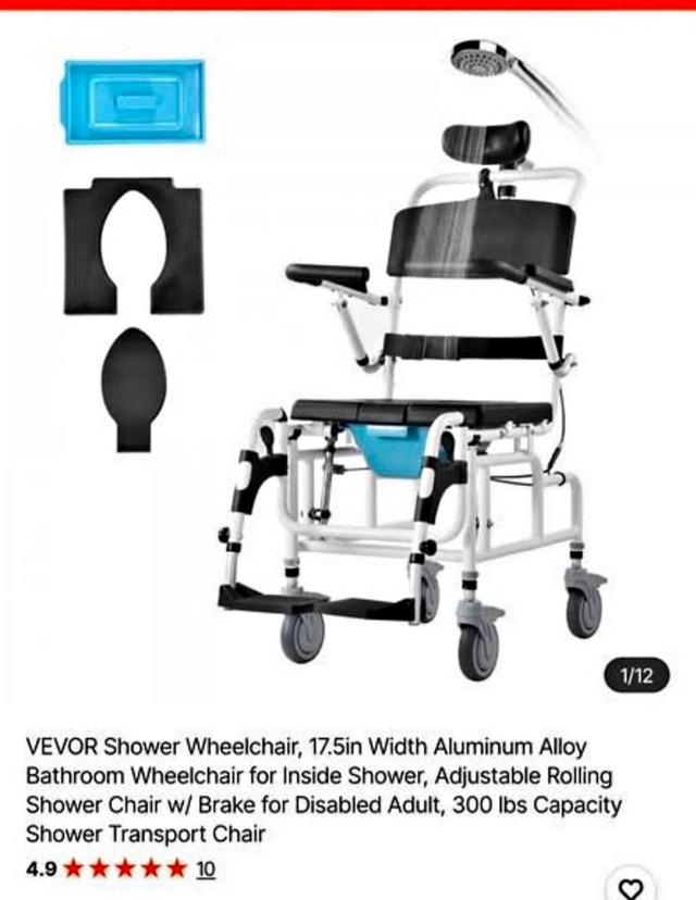 EVOR SHOWER TILT WHEELCHAIR