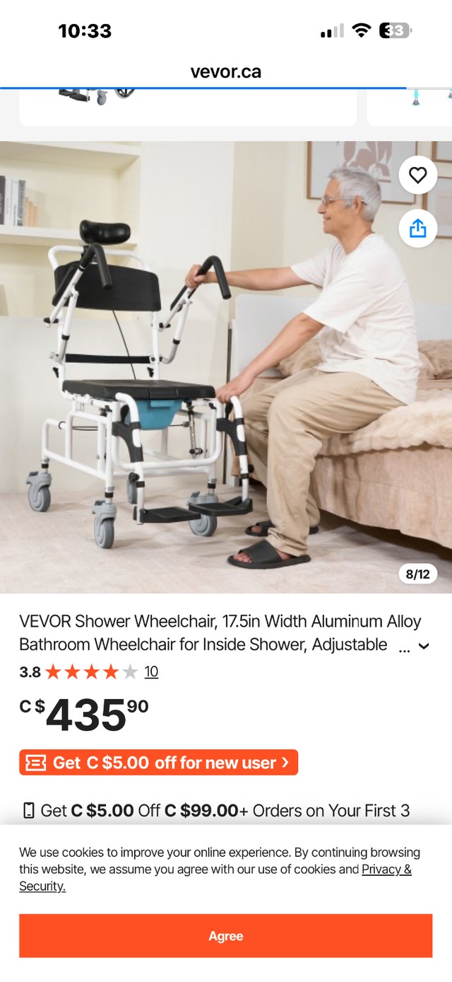 EVOR SHOWER TILT WHEELCHAIR - photo 4