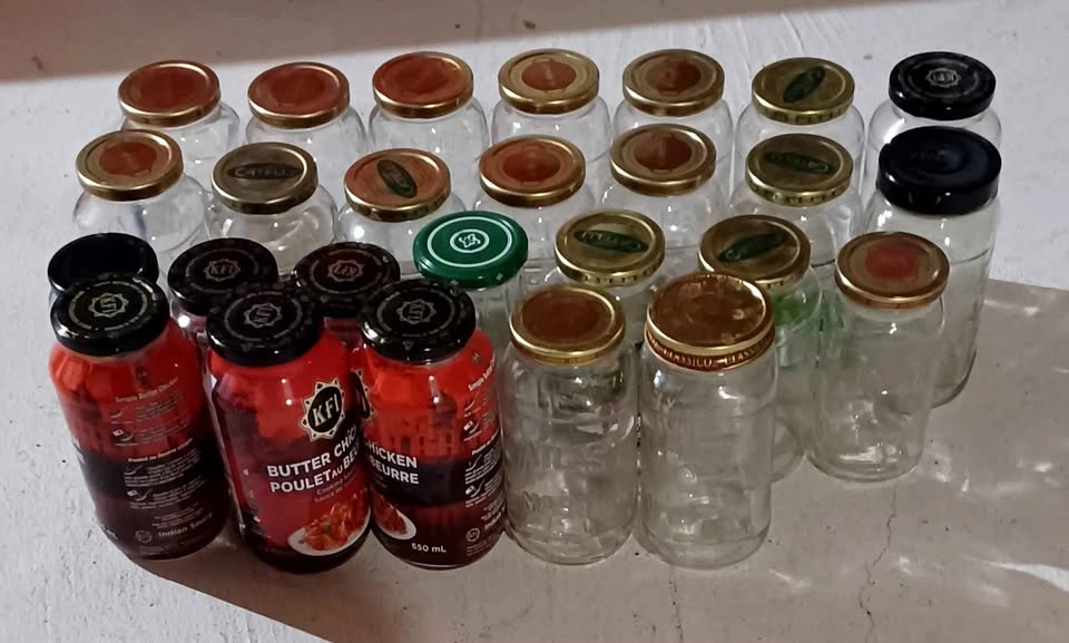 Glass Jars with Lids Assorted Sizes 37 pcs