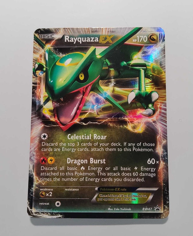 2012 Rayquaza EX BW47 Black & White promo pokemon