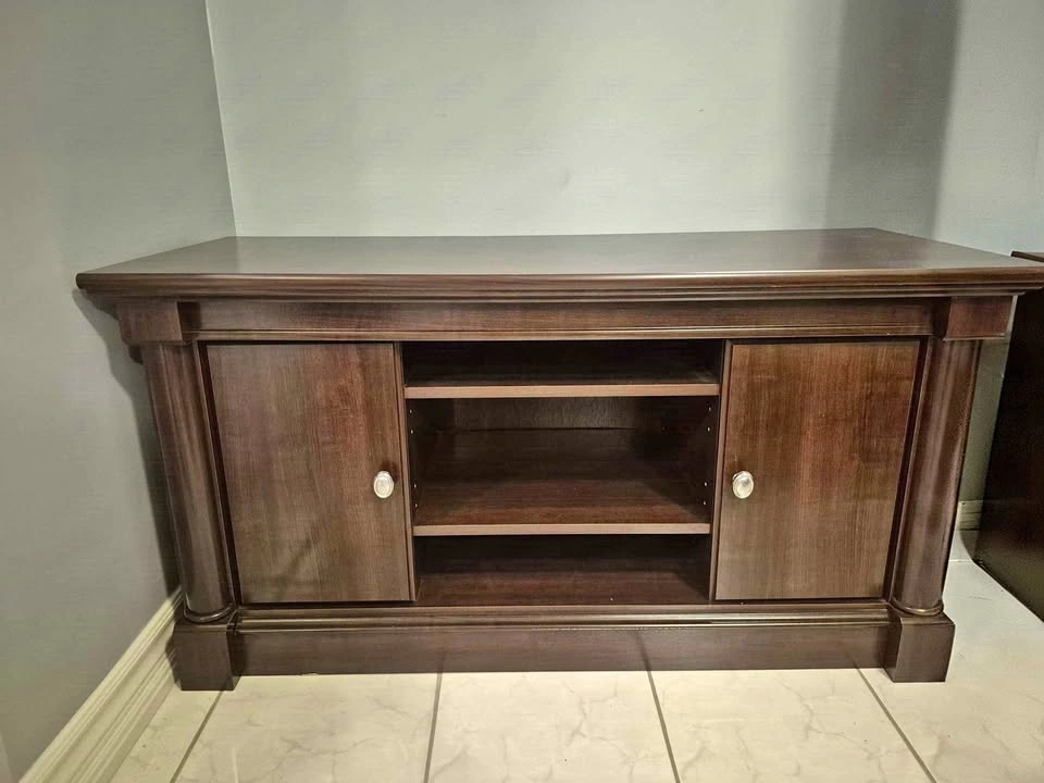 Wood Media Console