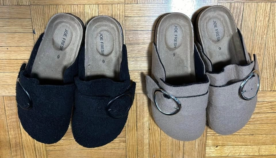 Sandals slides Joe fresh new Black and Beige New - photo 2