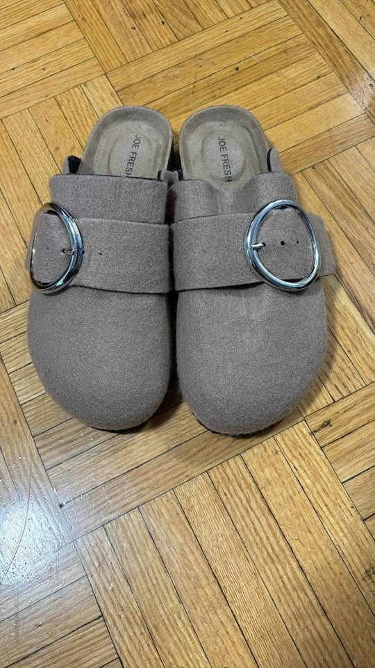 Sandals slides Joe fresh new Black and Beige New - photo 4