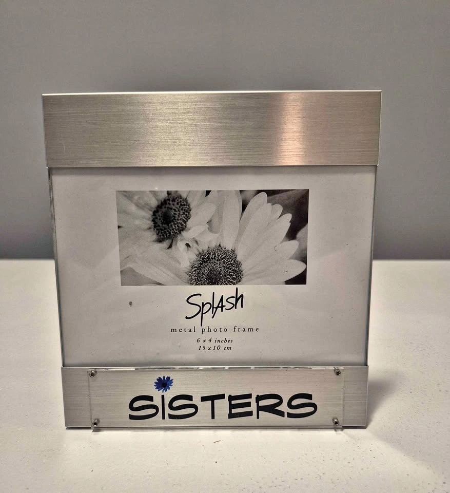 Splash Metal Photo Frame - Sisters