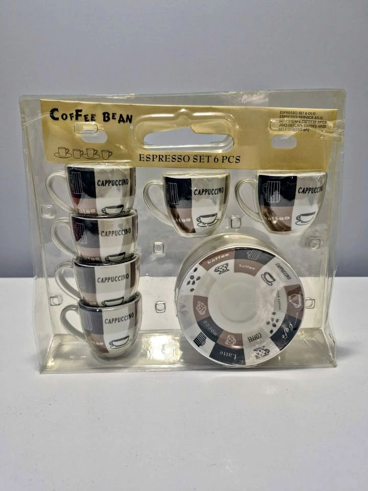 Coffee Bean Espresso Set 6 Pcs