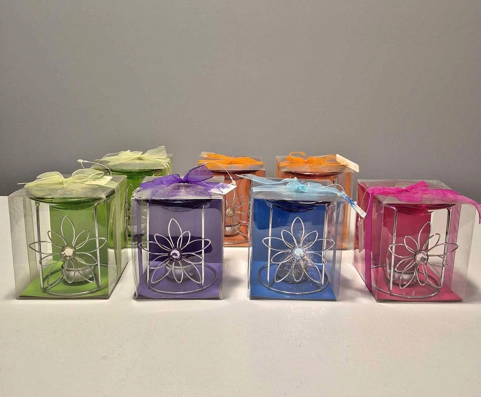 Floral Tea Light Candle Holders