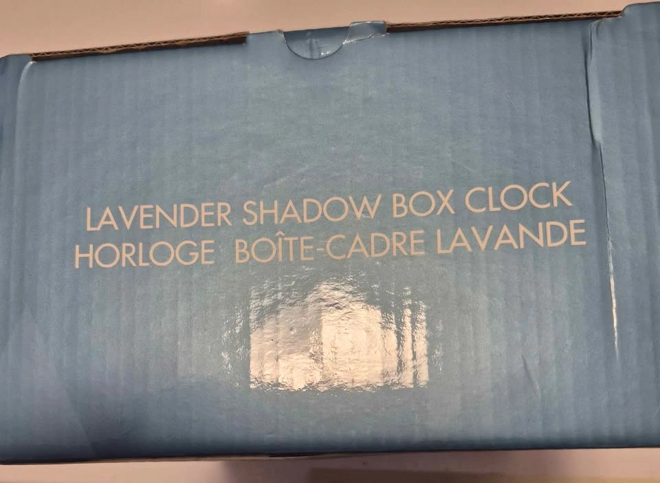 Lavender Shadow Box Clock - photo 2