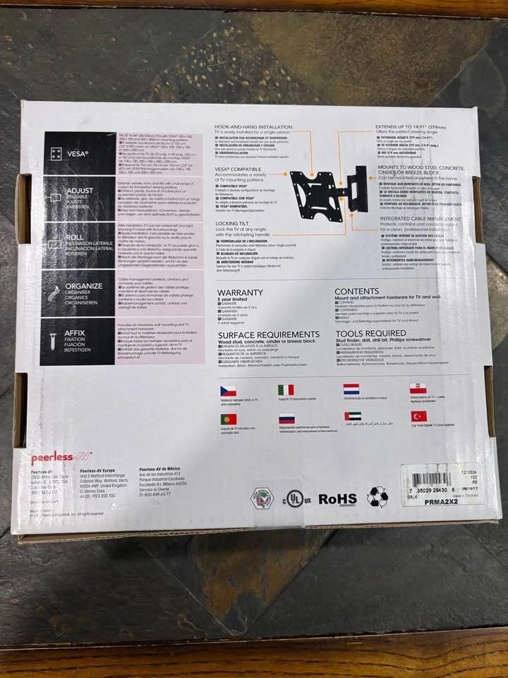Peerless-AV Full-Motion Articulating TV Wall Mount (22"-40") - photo 2