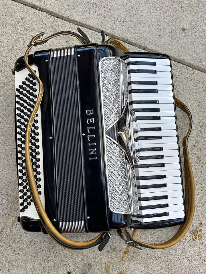 Bellini Accordion 41 Key Made in Italy 97154 With Hard Shell Cas