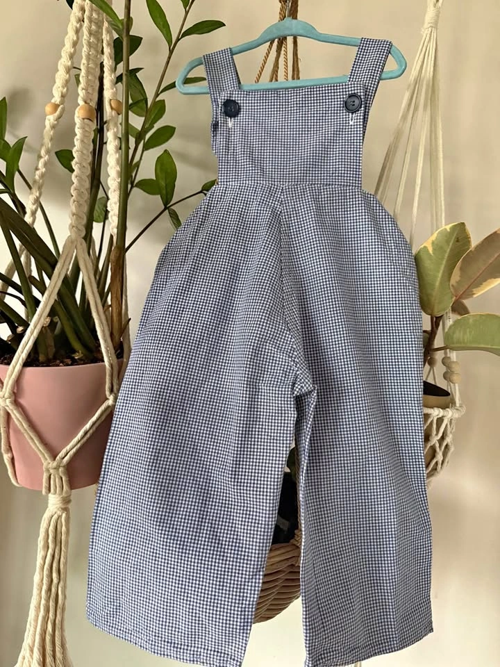 Adorable Gingham Overalls (2T)