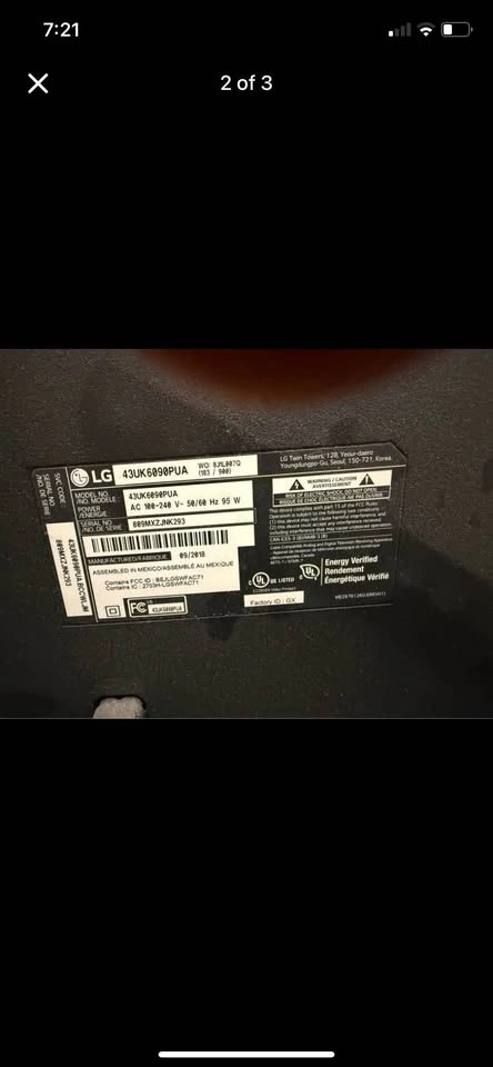 32” LG TV with Remote - photo 4