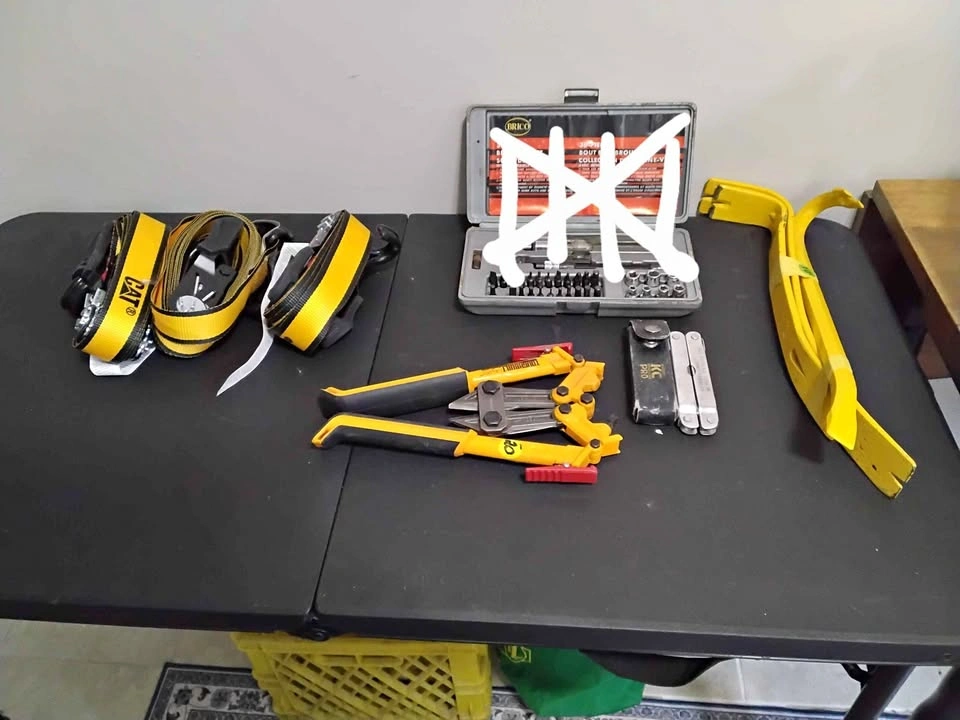 CAT Ratchet Straps, ToughBuilt Bolt Cutters, Tools, and Decor