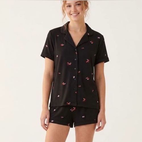 Joe Fresh 2 Piece Pajama Set Womens Small Soft Print