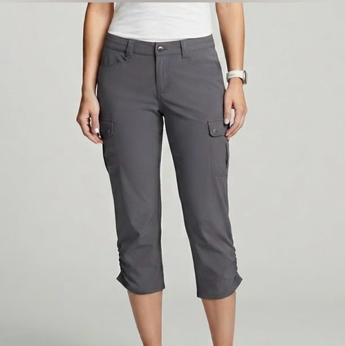 Eddie Bauer UPF 50 Horizon Stretch Cargo Capri Pants Size 4
