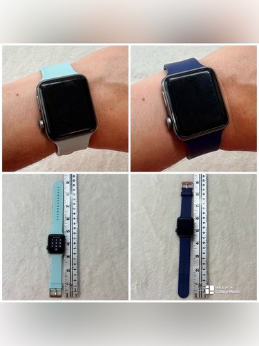 Heyday Silicone Apple Watch Bands 38mm Replacement Straps Set of - photo 5