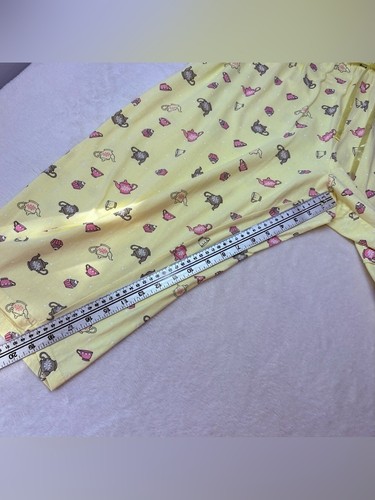 Breakfast In Bed Yellow Short Sleeve Pajama Set Crop Pants 1X - photo 5
