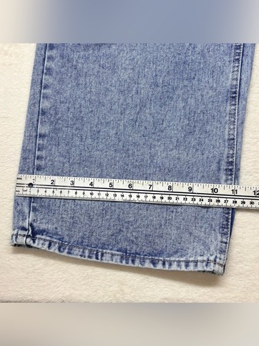 Bluenotes Denim Low Rise Baggy Wide Leg Jeans Acid Wash Size 14 - photo 3