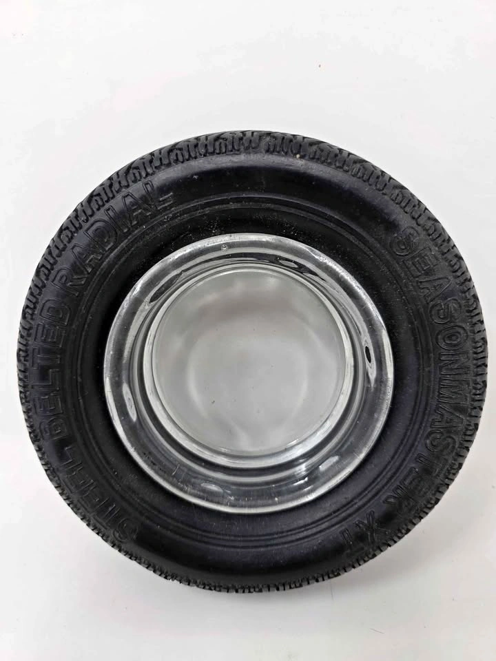 Vintage 1980s Canadian Tire Seasonmaster XT Promo Tire Ashtray