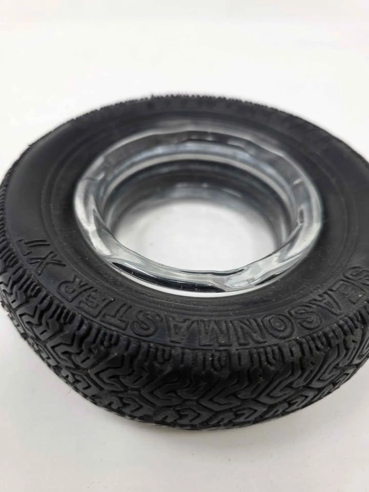 Vintage 1980s Canadian Tire Seasonmaster XT Promo Tire Ashtray - photo 3