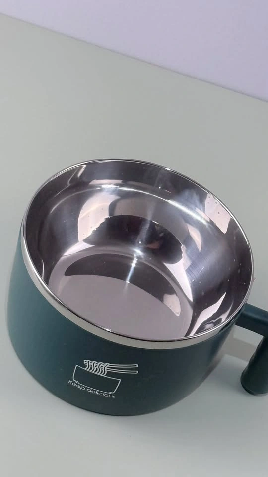 Stainless Steel Noodle Bowl with Lid and Handle - photo 2