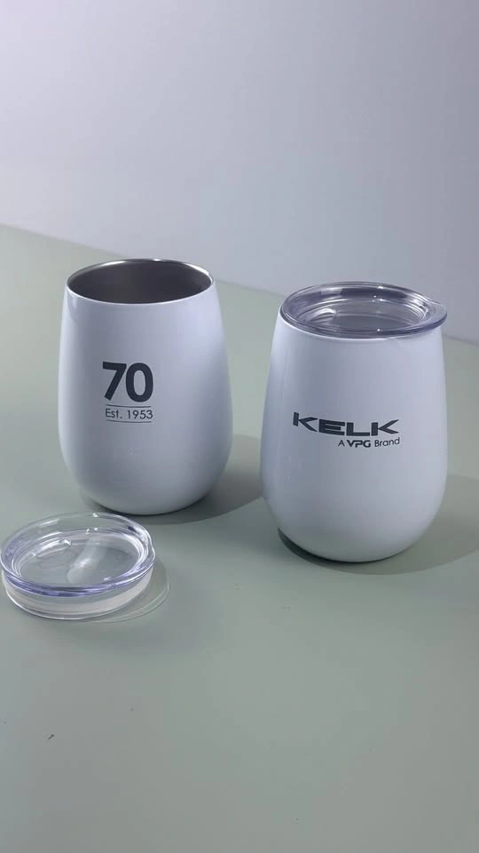 Set of 2 White Insulated Wine Tumblers with Lids - photo 3