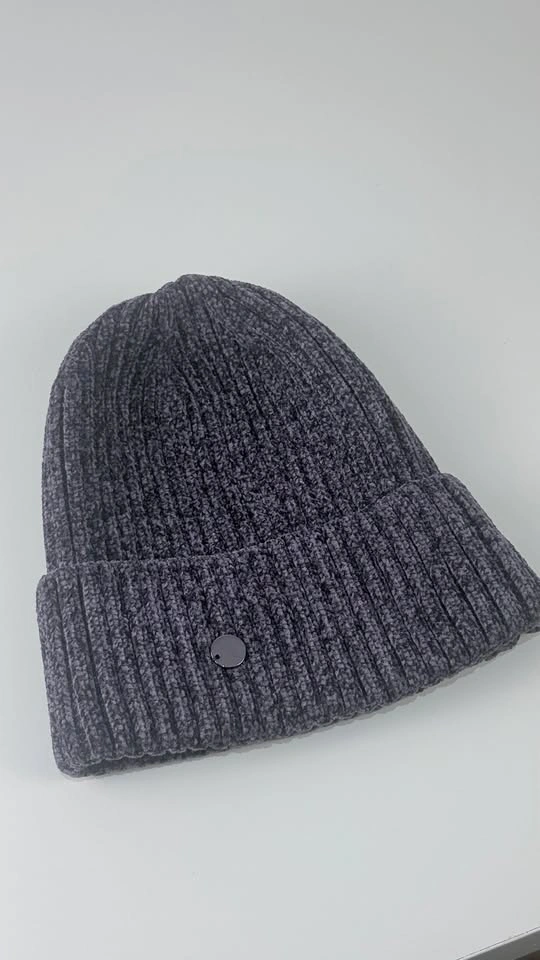 Odyssey Grey Chenille Knit Beanie