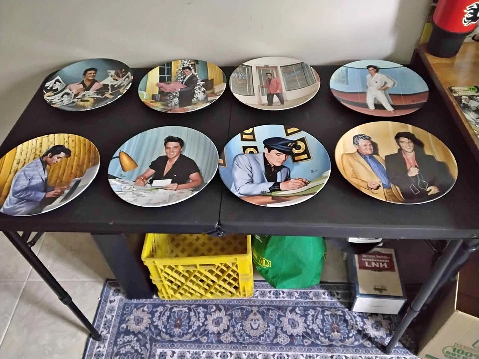 Elvis Presley and Marilyn Monroe Collector Plates - Set of 13