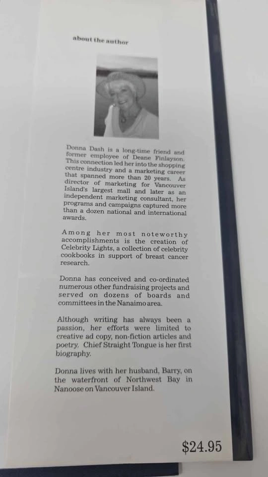 Chief Straight Tongue: The Story of Deane Finlayson - SIGNED - photo 5