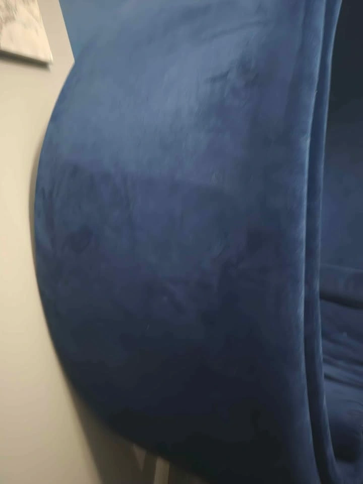 Navy blue velvet ring chair - photo 3