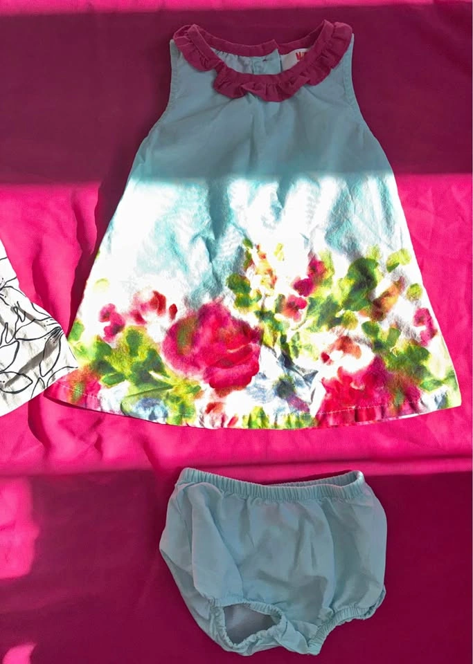 Baby Floral Dress and Bloomers Set