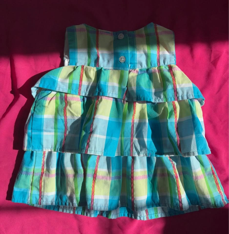Baby girl Plaid Tiered dress/top -3M - photo 2