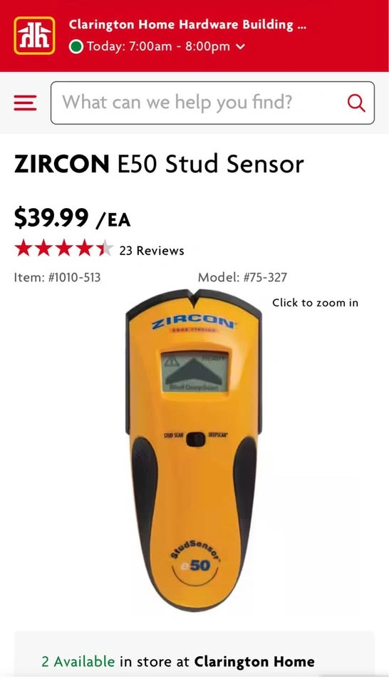 ZIRCON E50 Stud Sensor - photo 4