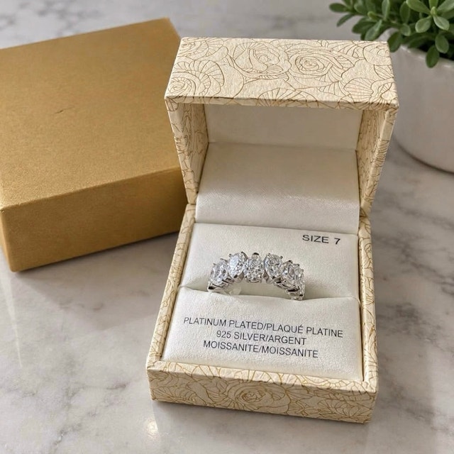 MOISANNITE Silver ring