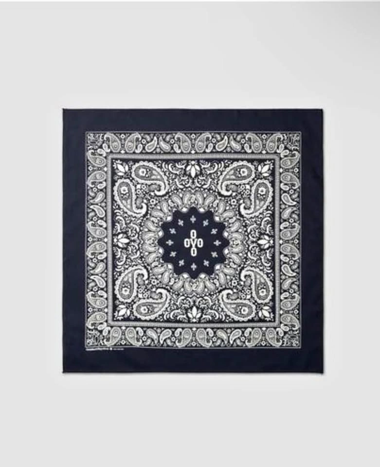 BRAND NEW Authentic OVO Octobers Very Own Paisley Bandana Indigo