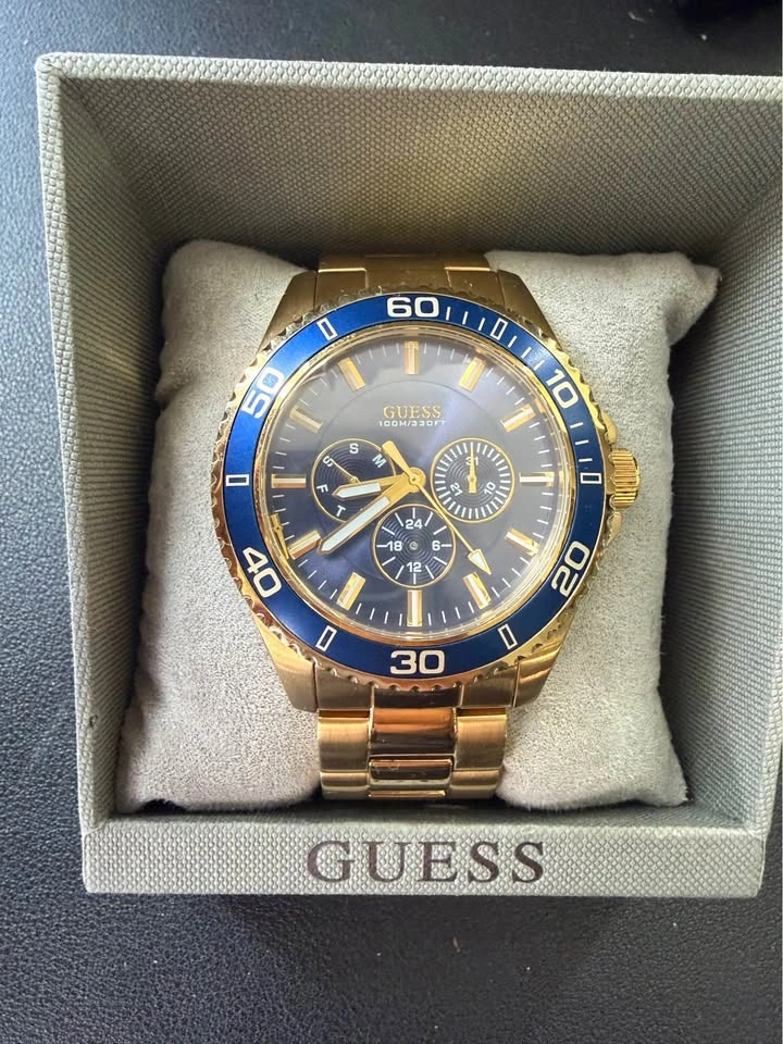 GUESS Men's Chaser 44mm Gold-tone Steel Quartz Watch W0172G5 - photo 2